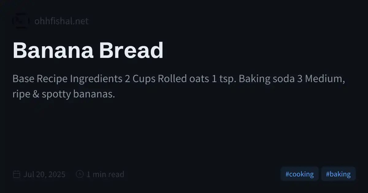 Banana Bread
